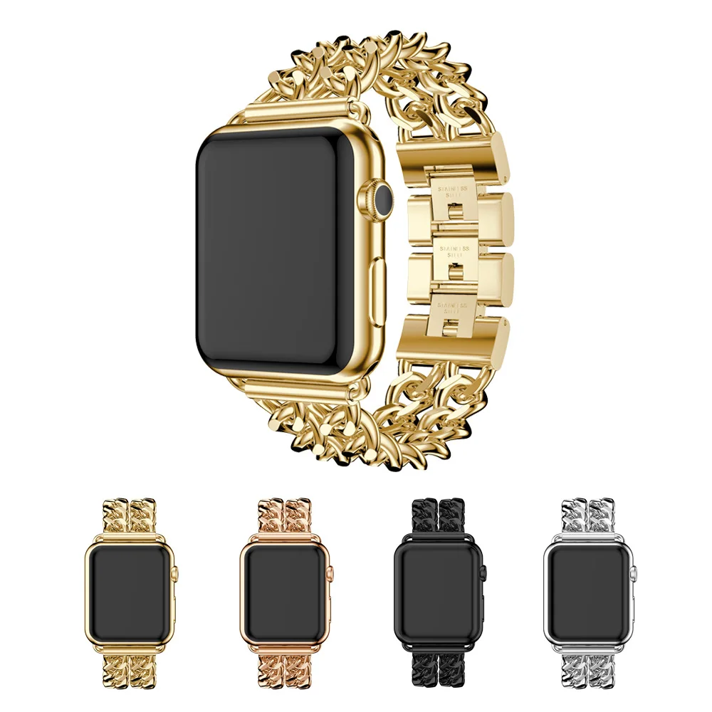 

For Apple IWatch 1/2/3/4/5/6 38mm/42mm Diamond Metal Wristband
