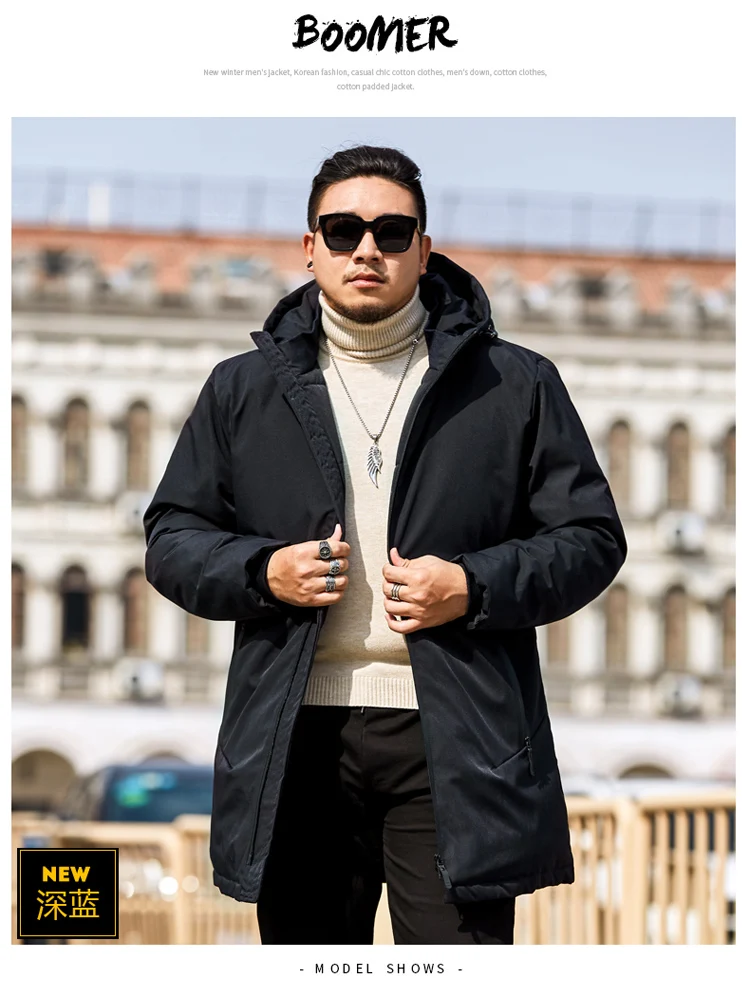 8XL 7XL 6XL новые зимние длинные пальто Мужская теплая Повседневная куртка Верхняя одежда толстые парки брендовая одежда Высококачественная куртка с хлопковой подкладкой