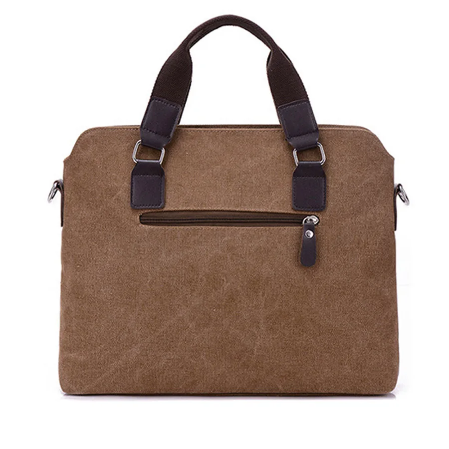 Universal Laptop Bag Men Canvas Briefcase Office Travel Messenger Shoulder Bag Portable Notebook Handbag Large-capacity Pouch (23)