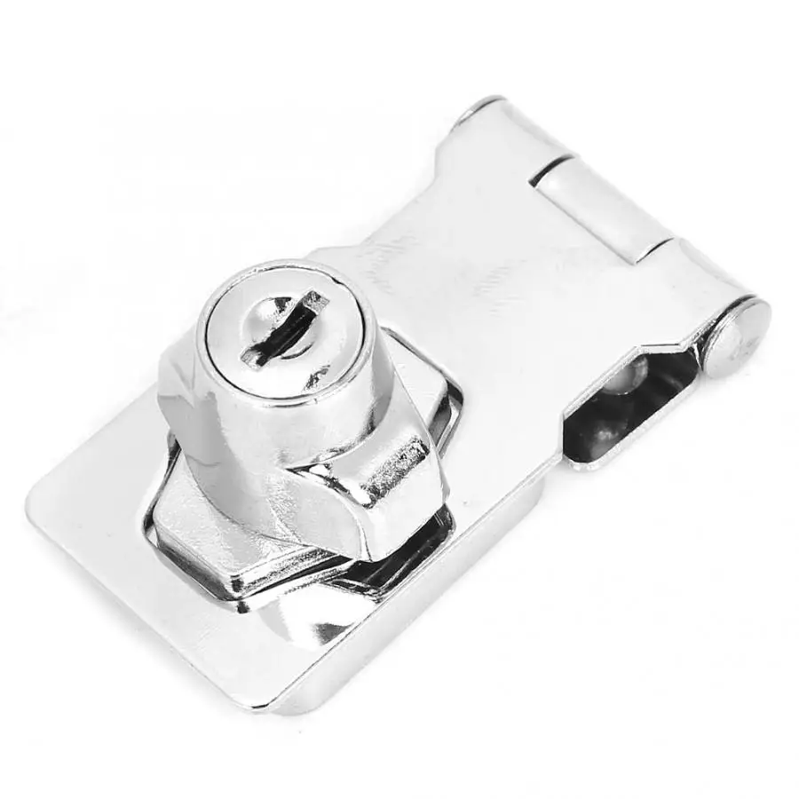 

5pcs Sliding Door Lock Copper Lock Cylinder 2.5in Stainless Steel Cupboard Drawer Lock with Key Made Of Thicker Material