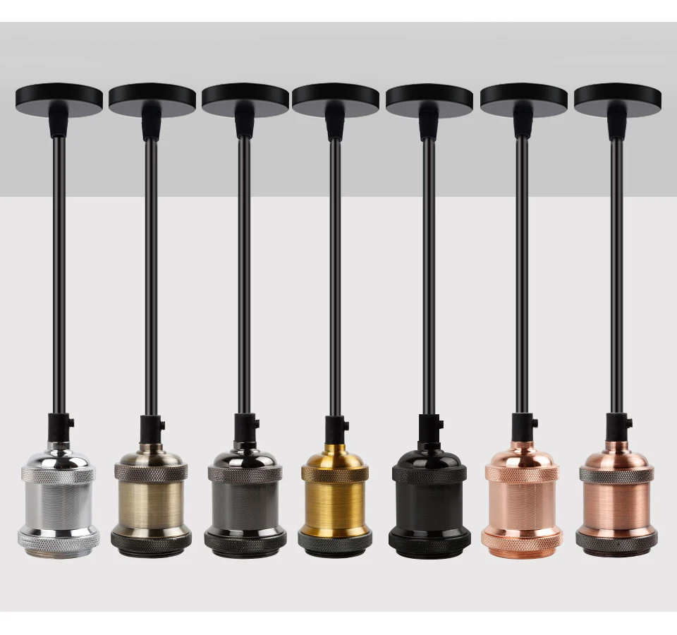 Description Picture 4 of itemKARWEN Vintage Pendant Light Base Retro Industrial Pendant Lamp Holdr Simple Hanging Lights 110V 220V Fixtures E27 for Restaurant