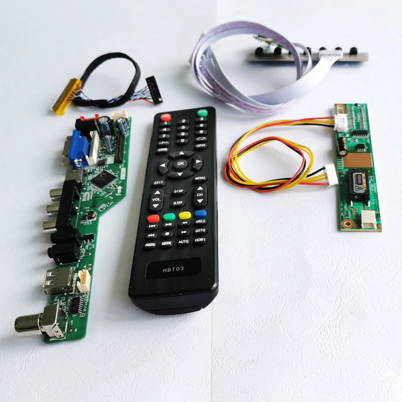 Для QD15XL01/QD15XL06/QD15XL09 LVDS 30Pin 1024*768 15 &quot1 с холодным катодом (CCFL) ноутбук ПК VGA + USB пульт