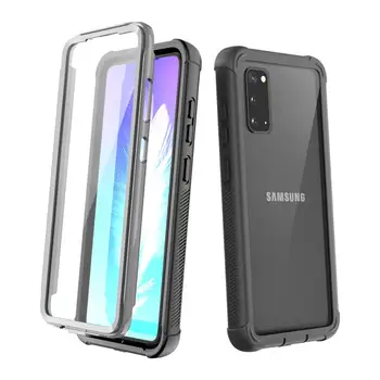 

For Galaxy S20 5G Case Built-in Screen Protector Full Body Heavy Duty Dropproof case Protect Support Wireless Charging for S20+