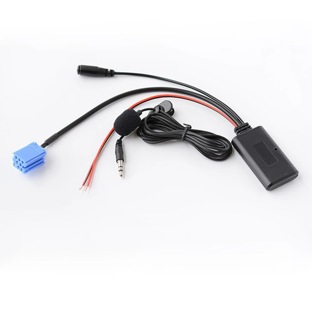 Biurlink 5 шт. Mini ISO 8Pin Bluetooth аудио AUX гарнитура микрофон Aux кабель адаптер для Volkswagen