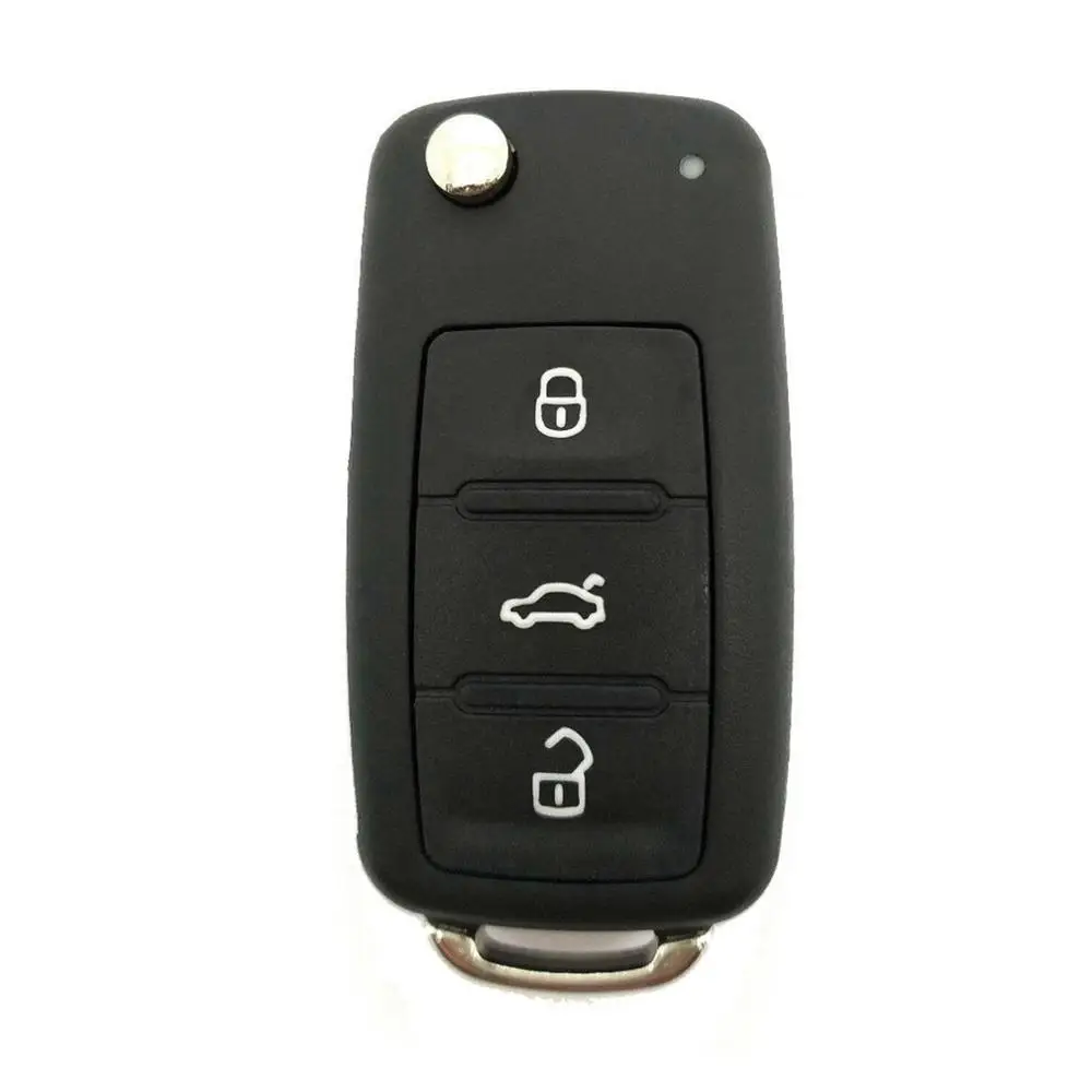 

3-Button Flip Remote Control Housing Car Key Shells With Battery Car Key Car Modification Accessories
