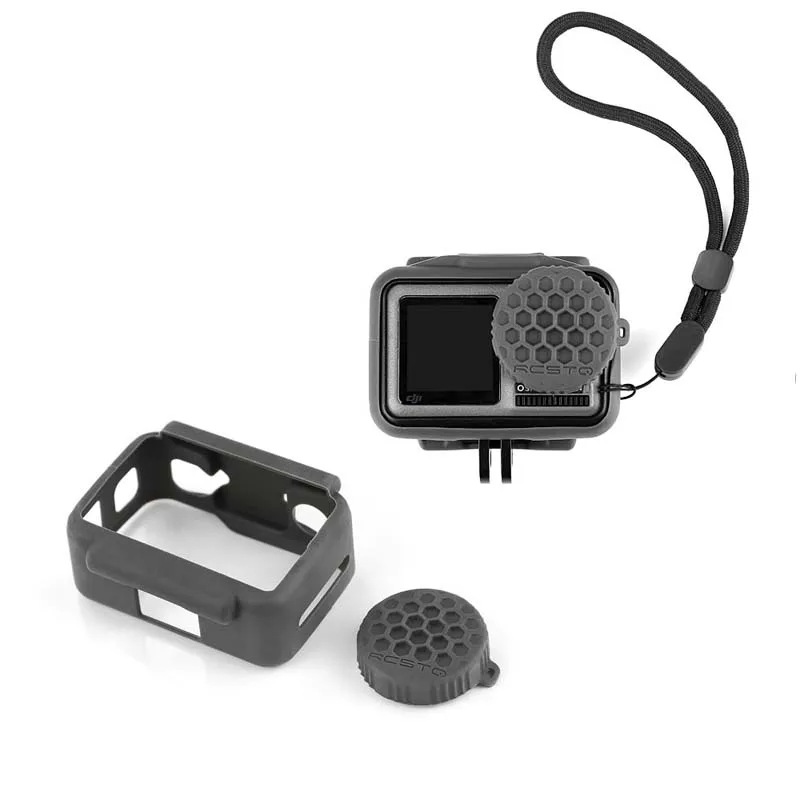 

Shockproof Beschermende Silica gel Lens Cover Voor DJI OSMO Actie Camera Accessoires Protector Case Lens Cap Voor OSMO ACTION