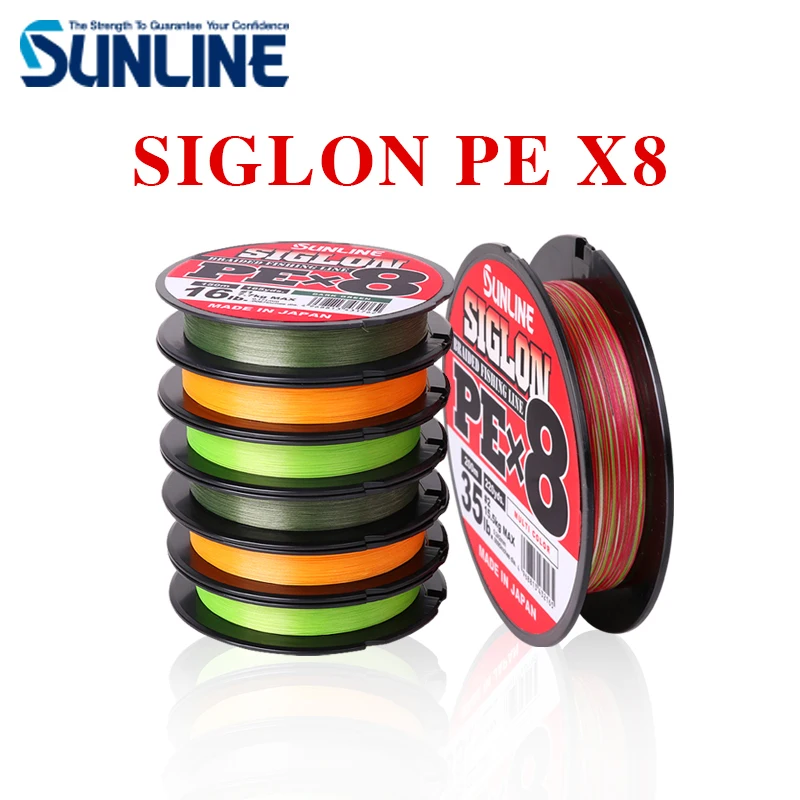 

SUNLINE SIGLON PE 8 Strands 150M/200M 100% Original Multicolor Braided Fishing Line Made in Japan Fishing Tackle Weave Wire