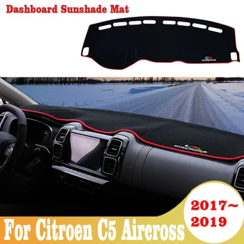 

Car Dashboard Cover Mats Avoid Light Pad Instrument Platform Desk Carpets For Citroen C5 Aircross 2017 2018 2019 Accessories