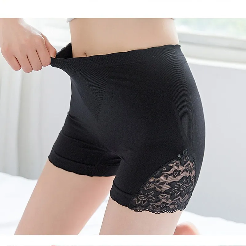 Women Summer Underpants Lace Safe Panties Thin Slim Fit Seamless Breathable Short Pants