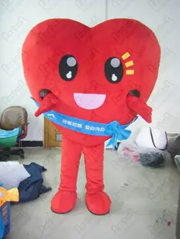 

red heart mascot costumes cartoon sweet party costumes