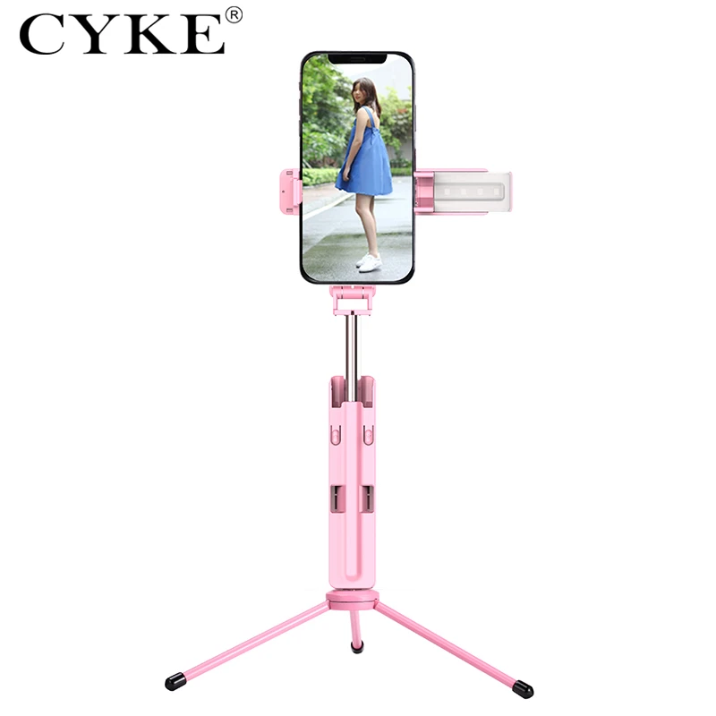 

CYKE Portable Mini Selfie Stick Tripod Zinc Alloy Remote Control Cable for iOS / Android M2