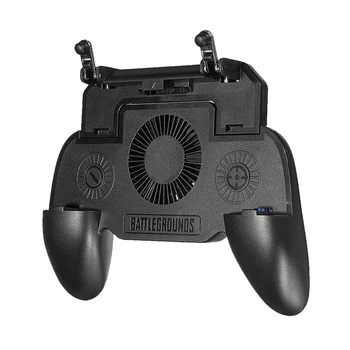 

Mobile Joystick Controller Gamepad for PUBG iOS Android Six6 Finger Operating Gamepad With Cooling Fan Metal L1R1 Button Gamepad