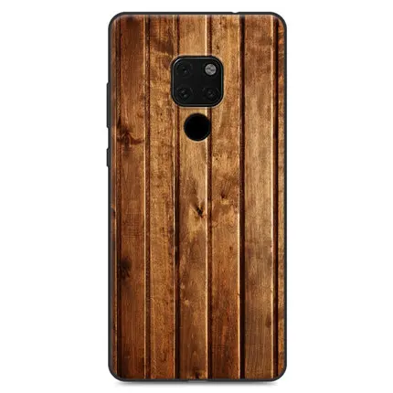 Серый Для huawei mate 20 деревянный каменный узорчатый чехол для телефона mate 20 Мягкая силиконовая задняя крышка для huawei mate 20 водонепроницаемые чехлы - Цвет: Серый