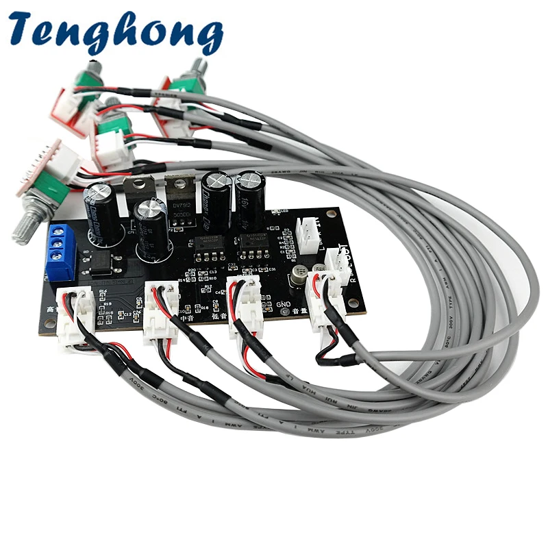 Tenghong NE5532 Operational Amplifier Tone Board Treble Bass Midrange Adjustment Board Dual Power Supply HIFI Preamplifier DIY 2sa992 2sc1845 lm317 337 b647 d667 diy kits finished board fully discrete hifi tone pre pre amplifier board base on nad nad3020