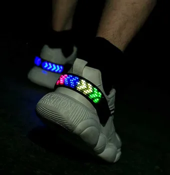 

LED Glowing Night Running Sports Shoes Clips Convenient Loop For Hanging Animate LED No Tie Shoe Laces Clips ABS Durable Plastic