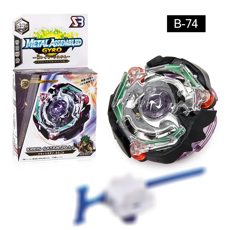 Bey Battle Blade Boy Toy Blade Burst GT Gyro Launcher, рождественский подарок, детские игрушки, набор, вращающиеся топы, тупи, металл, Fusion Evolution - Цвет: B-74