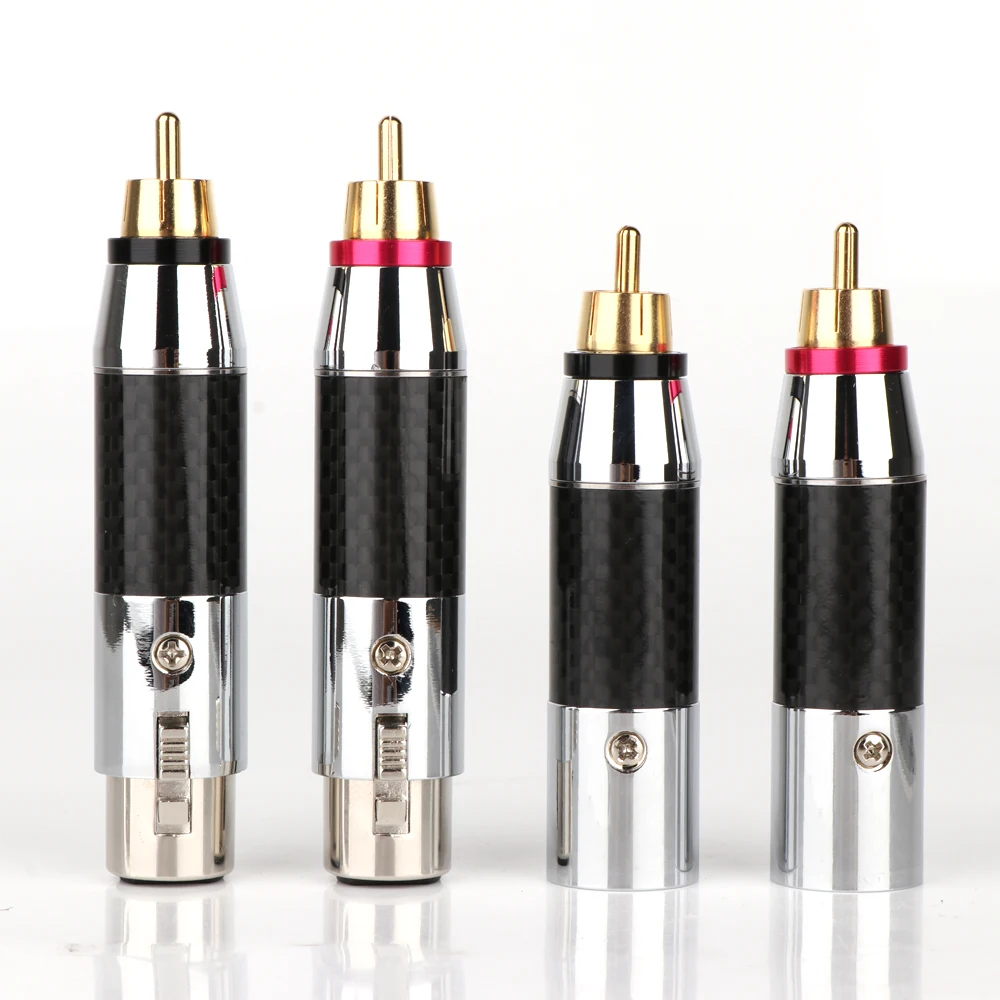 2 шт. Высокоточный балансировочный штекер XLR на RCA Hi Fi 3 контактный гнездовой