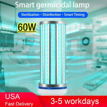 

USA Warehouse UVC Desinfector 110/220V 60W UV Germicidal Disinfection Light Bulb UVC Led Corn 254nm Wave Ultraviolet Lamps