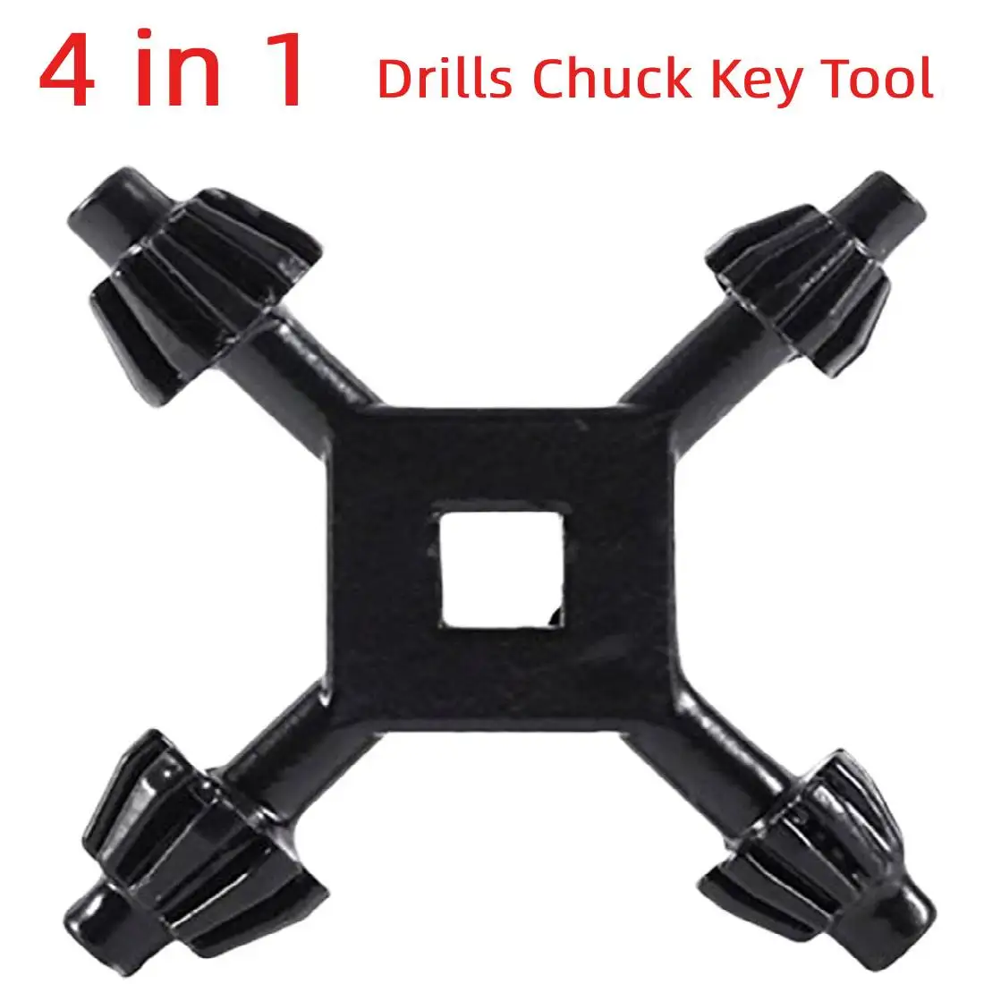 Portabrocas Universal multifunción 4 en 1, soporte para taladrado, llave inglesa, anillo de conector de trinquete, mango de combinación, llave estrella
