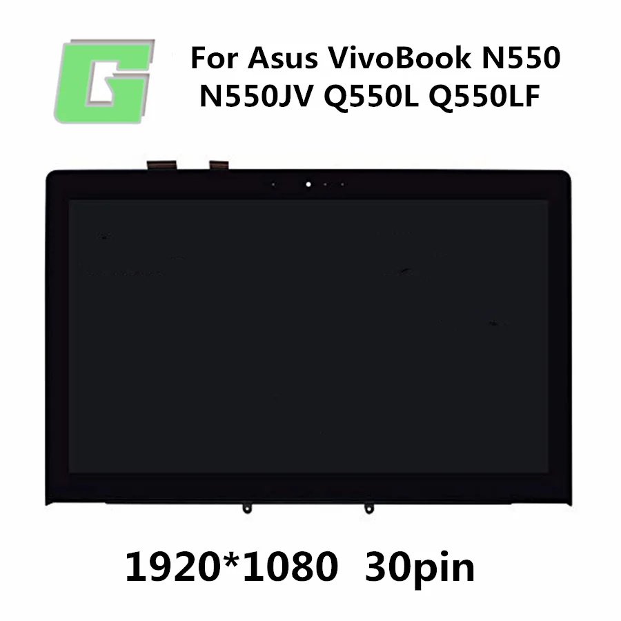 Для Asus VivoBook N550JV N550 Q550L Q550LF 13N0-PXA0111 JA-DA5357SA ЖК-дисплей Экран сенсорный дигитайзер