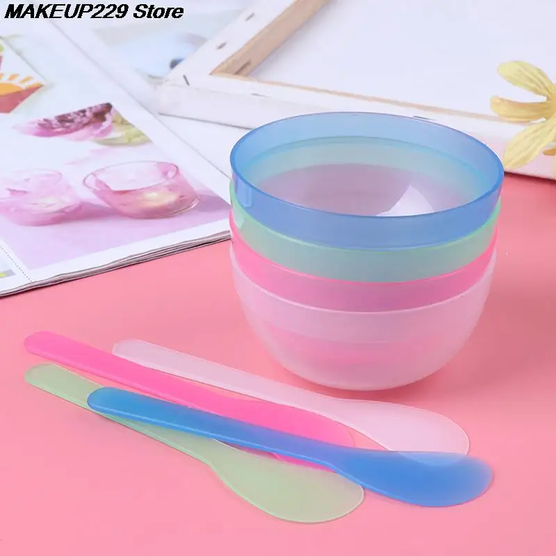 2 в 1 DIY маска для лица миска смешивания ложка Палочка Набор ухода за лицом женщин