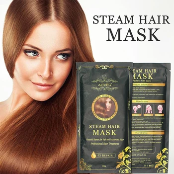 

3 Pcs Automatic Repair Heating Steam Straightening Hair Mask Moisturizing Oil for Dry Hair Treatments Hot