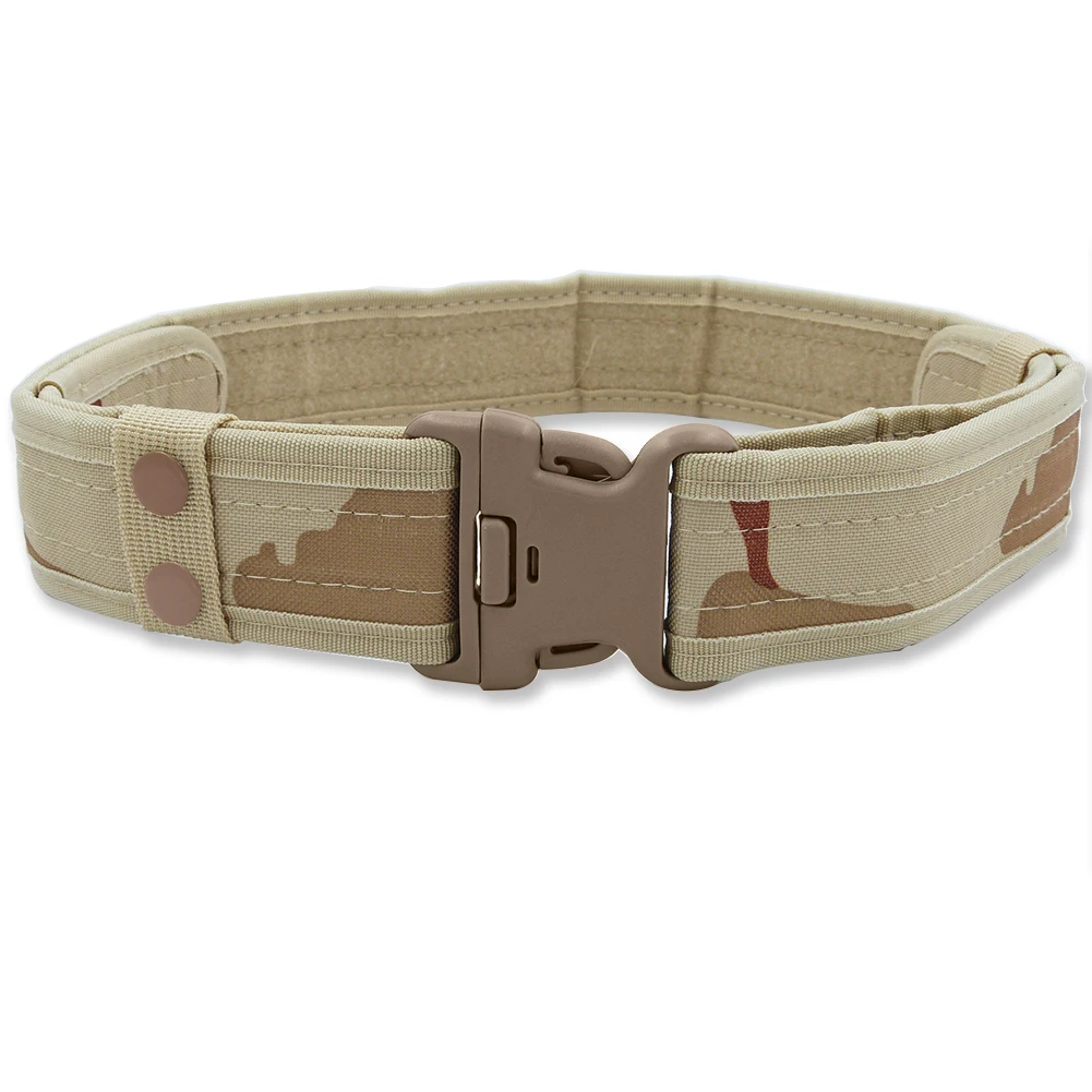 

For Men Army Tactical Camouflage High Quality Casual Waistband Canvas Outdoor Plastic Buckle Military Practical Belt Adjsutable