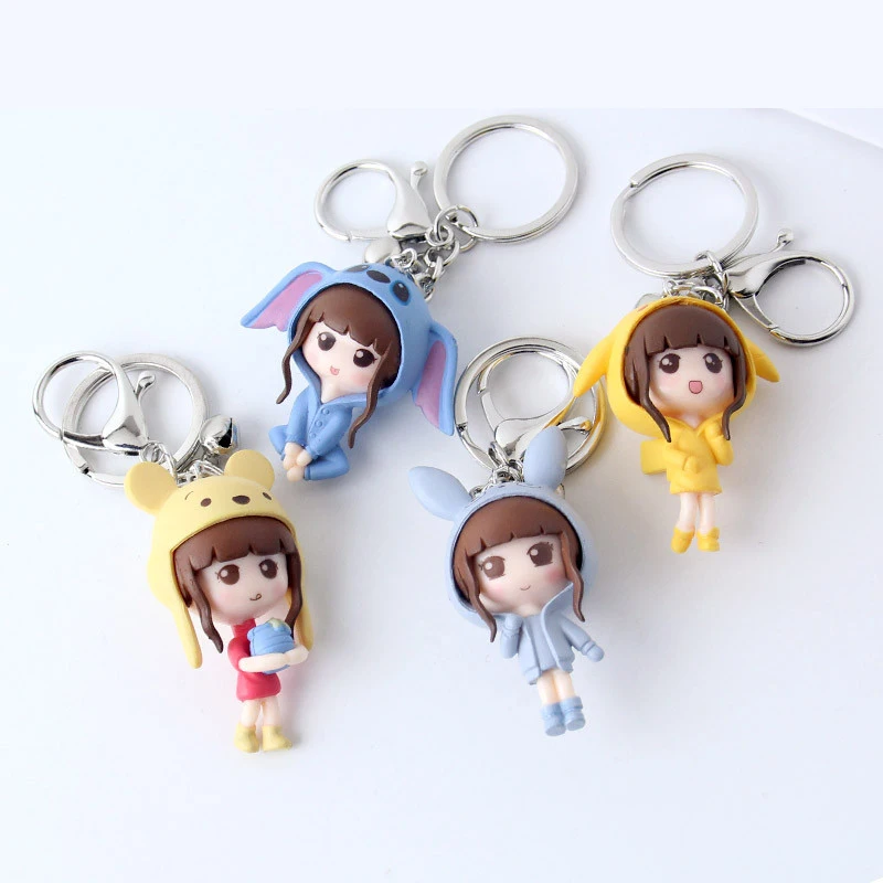 Новинка 2019 модная Корейская версия красивой девушки милый брелок для ключей Pikachu