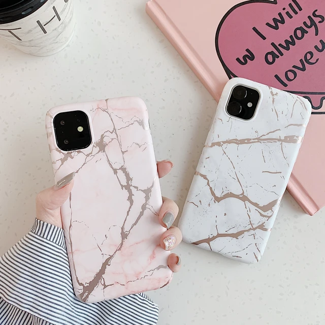 Checkered Marble Square Phone Case - Fits iPhone® 6/7/8/SE