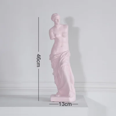 Broken Arm-Pink Скандинавский эскиз Аватар цветная статуя смоляная фигура абстрактная скульптура офисная винтажная домашняя Декорация Аксессуары для дома реквизит - Цвет: Broken Arm-Pink