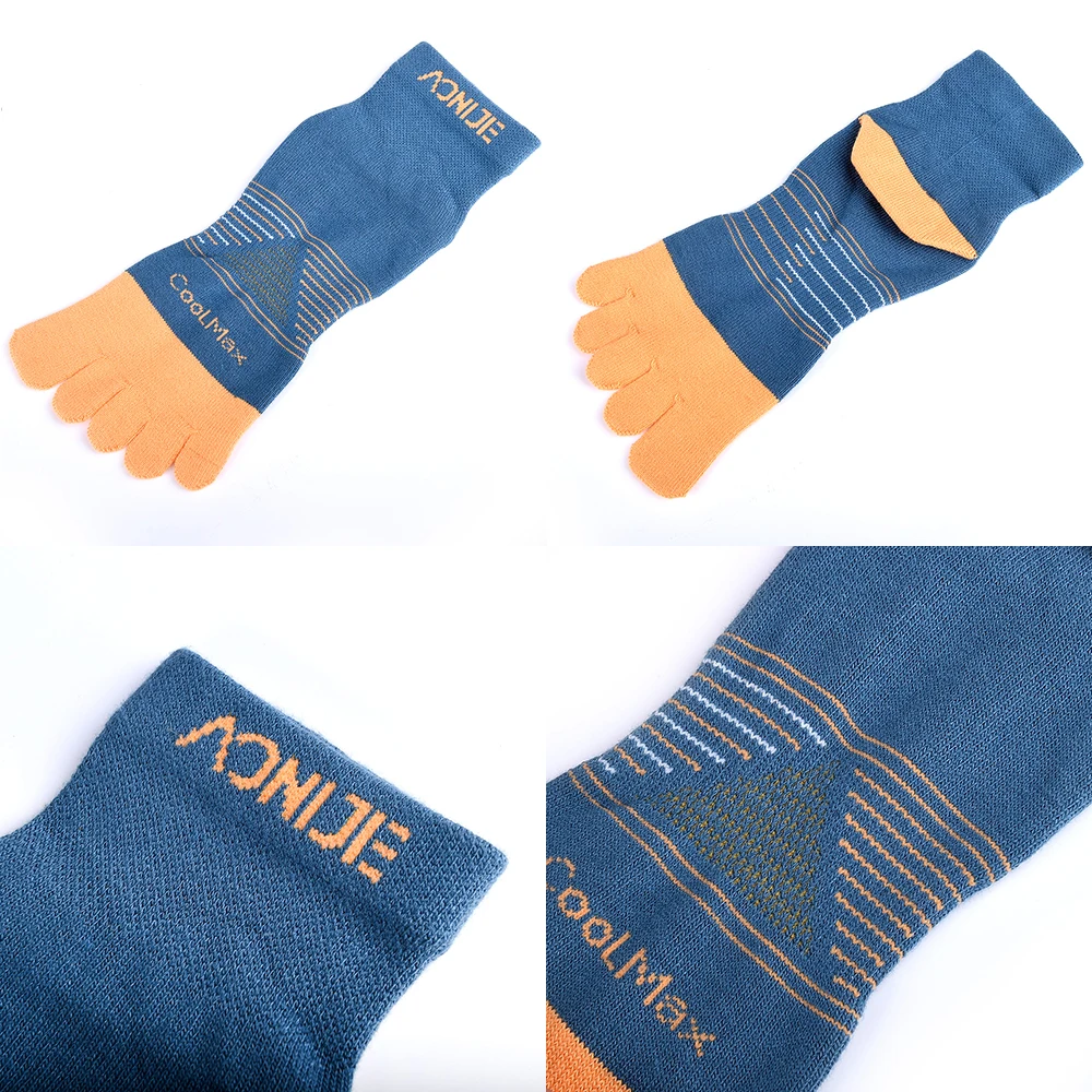 Running Socks Basketball Socks 2 Pairs Toe Barefoo Socks