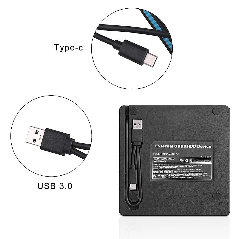 USB3.0 внешний CD DVD привод портативный / диск рекордер для все в