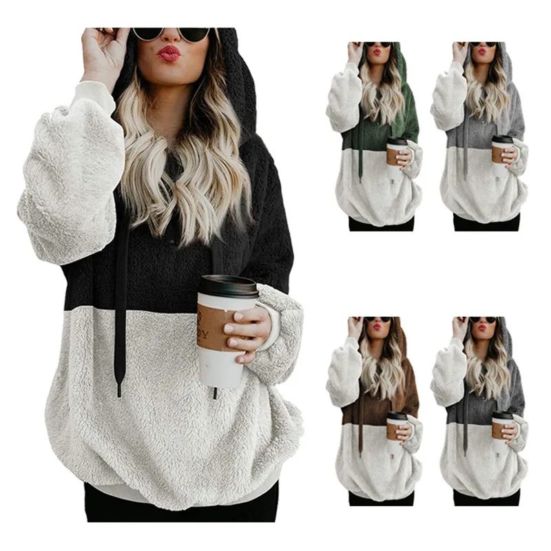 Женская толстовка с капюшоном большие размеры 4XL 5XL 6XL 7XL 8XL модная плюшевая