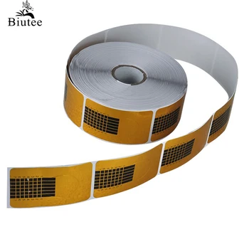 

500pcs/roll Nail Art Extension Sticker Guide Form Acrylic Professional Nail Tools Gel Nail Polish Curl Tips Nail DIY Tools