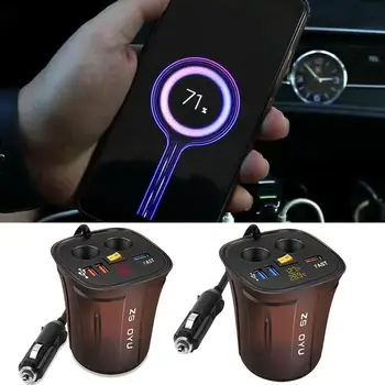 

Fast Charging Car Cup Holder Adapter Charger Dual USB2.0 Auto 12V Socket Splitter Vehicle Power Splitter Car Accessories