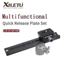 XILETU LCB-24B Track Dolly Slider фокусировочная фокусировка рельса слайдер & зажим и QR пластина подходит Arca Swiss для DSLR камеры Canon XILETU LCB-24B Track Dolly Slider фокусировочная фокусировка рельса слайдер & зажим и QR пластина подходит Arca Swiss для DSLR камеры Canon