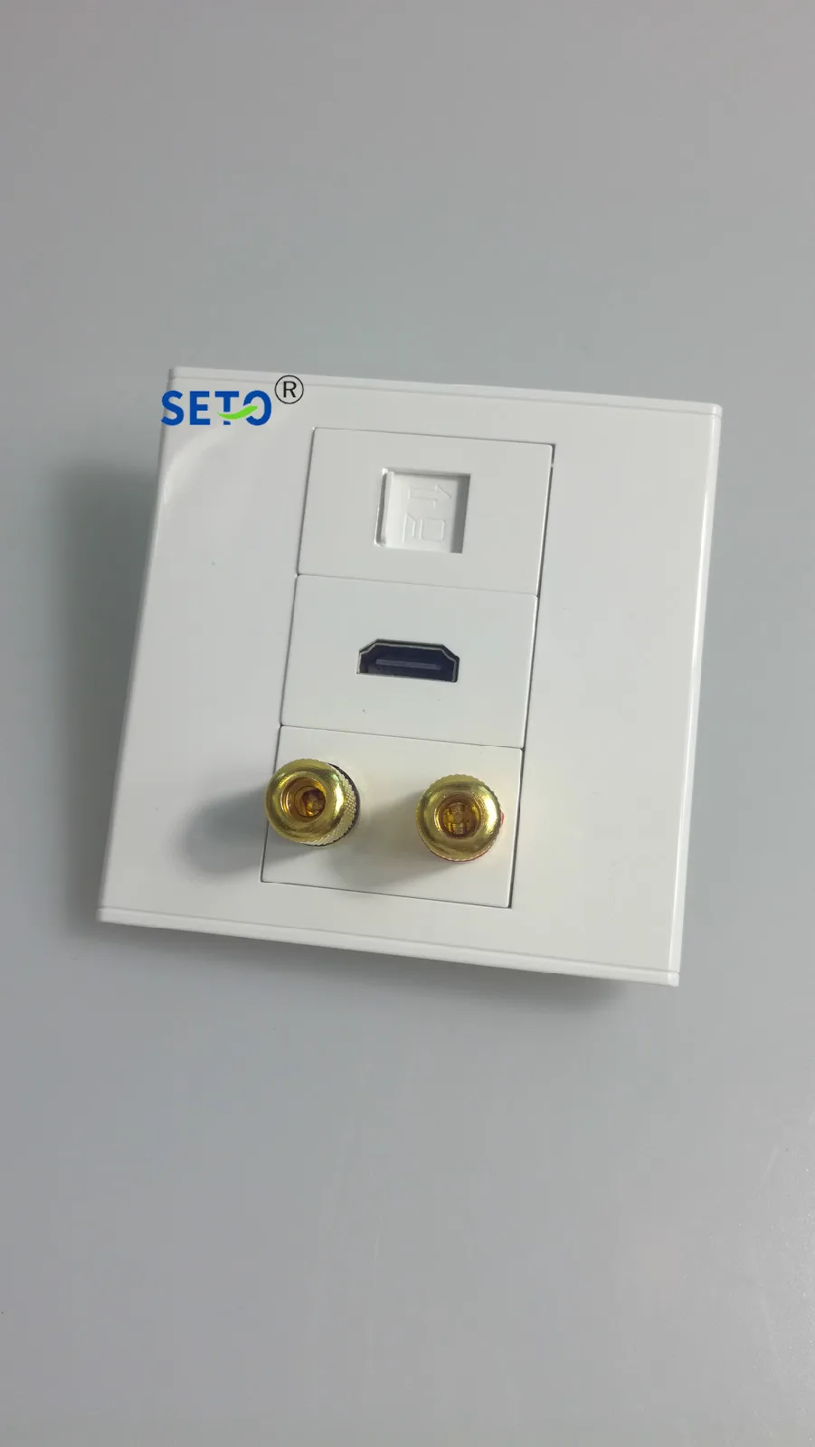 SeTo 86 Тип Cat5e и HDMI объемный домашний кинотеатр настенная панель динамика разъем
