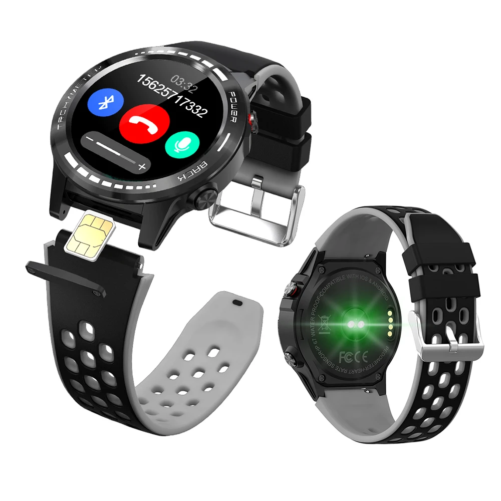 US $119.81 GPS Smart Watch Men With SIM Card Heart Rate Monitor Phone Smartwatch Sport Watch 2021 For Android IOS