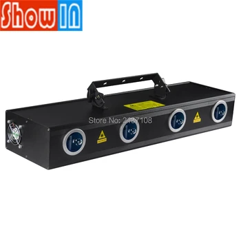 

4 Head RGB LED Animation Laser Light for Luces DJ Disco Party Nightclub Bar Wedding Entertainment Event Decor Pro Stage Lighting