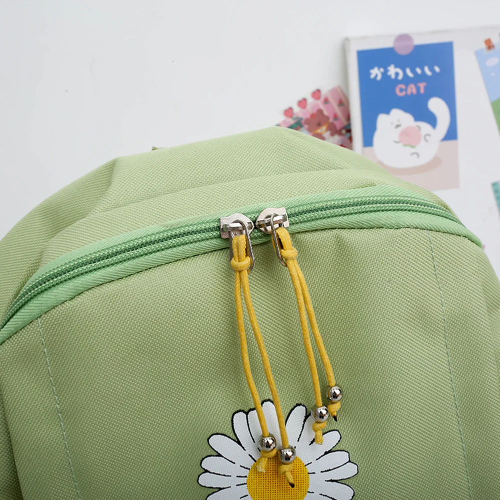 4pcs/Set Casual Print Backpacks Canvas School Bags Rucksack For Girls Fashion Women Backpack Students Shoulder Bag