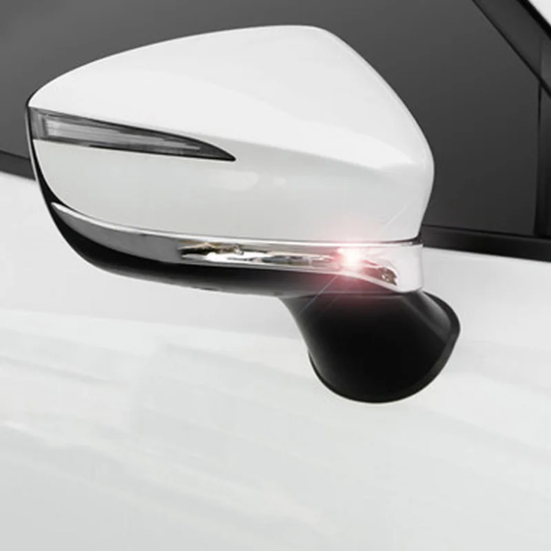 Для Mazda CX-3 CX3 хромированная накладка на зеркало заднего вида для боковой двери автомобиля, аксессуары для внешней отделки