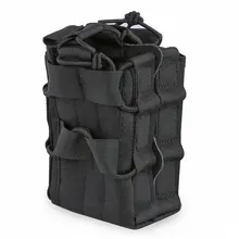 1000D нейлон Molle система подсумок двойной слой сумка для хранения Airsoft тактический AK 7,62 M4 5,56 винтовка принадлежности для охоты