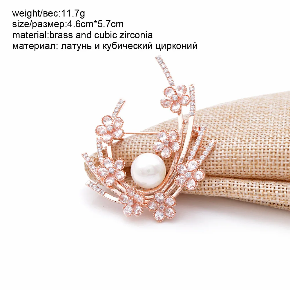 style4 CINDY XIANG 10 стилей на выбор, кубический цирконий, шляпа, пчела, павлин, брошь, латунь, Модные Роскошные Броши для женщин, дешевая цена, подарок - Окраска металла: style4