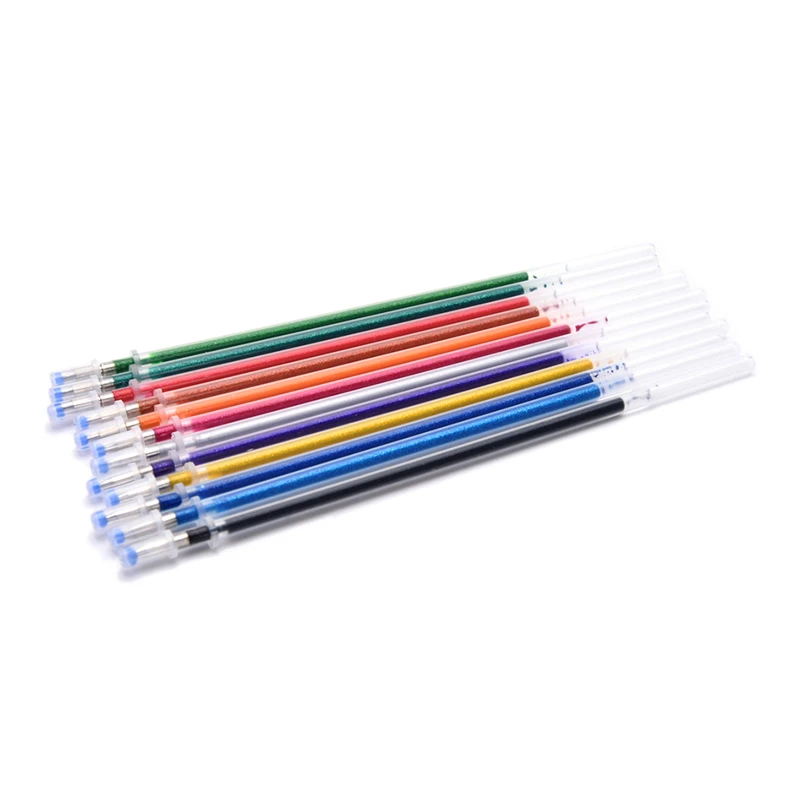 Цветная шариковая ручка с подсветкой, заправка, цветные заправки, детский подарок, 0,1 мм, канцелярские принадлежности для заметок с граффити