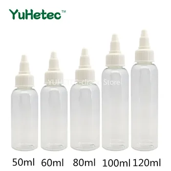 

5PCS 50/60/80/100/120ML Capacity PET E-liquid Bottle for E Cigarette Dropper Bottle