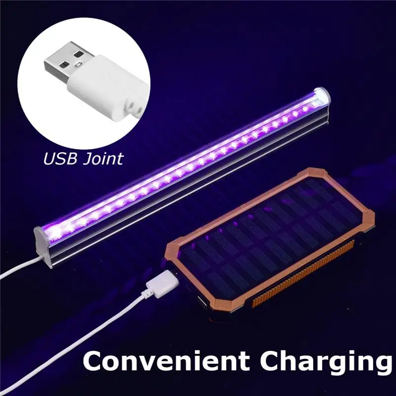 DC5V 6 Вт 30 см USB портативный УФ светодиодный черный свет 395-400NM светильники лампа для бара вечеринки клуб диджей УФ-искусство