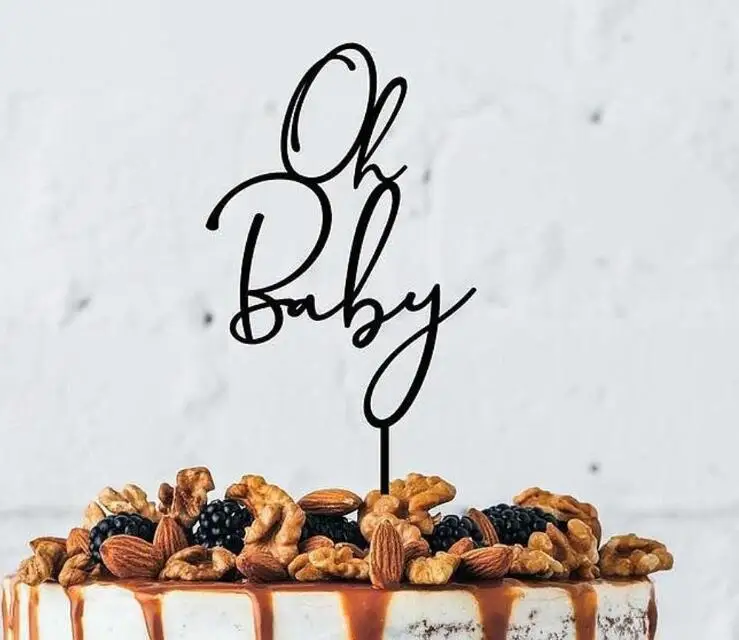 Oh Baby торт Топпер-торт для детского праздника Топпер - Цвет: with name