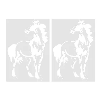 

5pcs Durable Decorative Creative Novel Painting Stencils Family