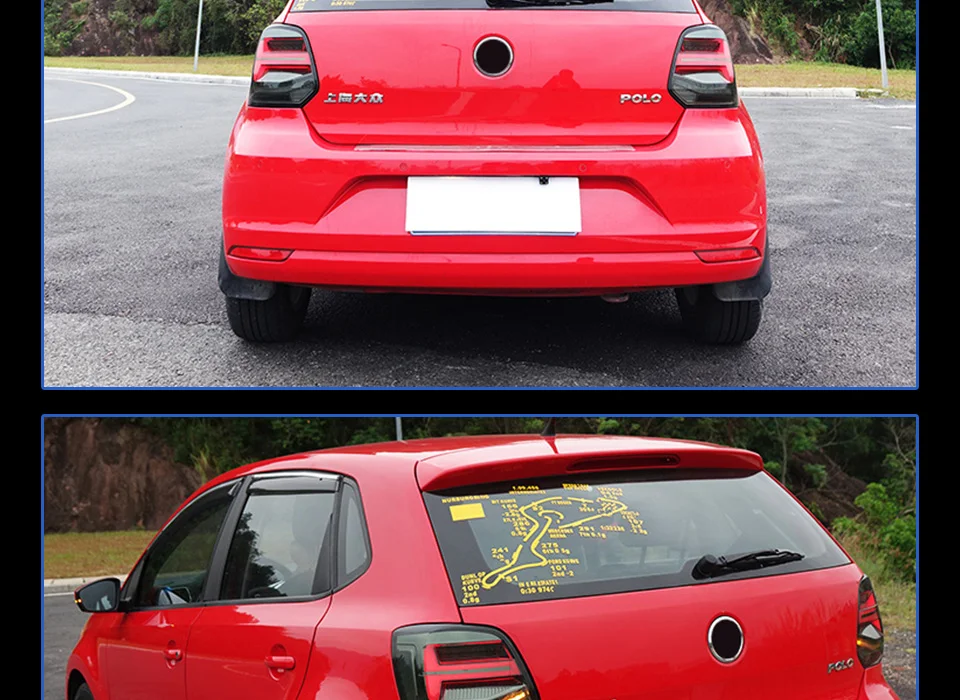 Задний фонарь для автомобиля Volkswagen 2009- новая POLO светодиодная сигнальная лампа Противотуманные фары DRL дневные ходовые огни тюнинг автомобильные аксессуары