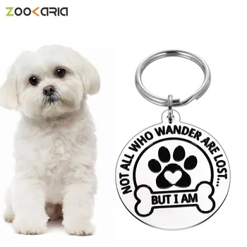 

Personalized Cat Dog ID Tag Engraved Your Phone Dog Name ID Tags Anti Lost Tags for Cat Dog Pet Collar Accessories